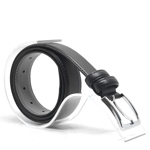 Praff Siyah Klasik Metal Tokalı Erkek Çocuk Kemer ürün görseli