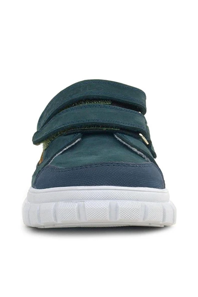 Rakerplus Hakiki Deri Koyu Yeşil Cırtlı Günlük Spor Çocuk Okul Ayakkabı - 3