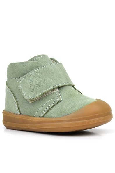 Rakerplus Yoohoo Hakiki Deri Açık Yeşil Cırtlı Unisex Bebek Bot - Resim 2