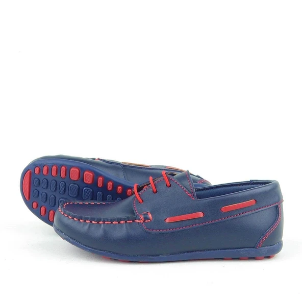 Rakerplus Lacivert Bağcıklı Casual Klasik Erkek Genç Ayakkabı - Resim 4