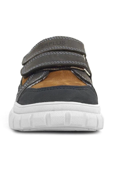 Rakerplus Hakiki Deri Taba Cırtlı Çocuk Günlük Spor Okul Ayakkabı - 3