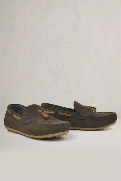 Rakerplus Kahverengi Erkek Çocuk Makosen Ayakkabı ürün görseli