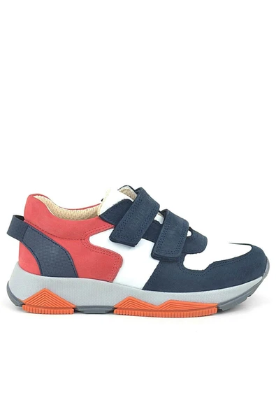 Rakerplus Hakiki Deri Lacivert Çocuk Sneakers Spor Ayakkabı - 3