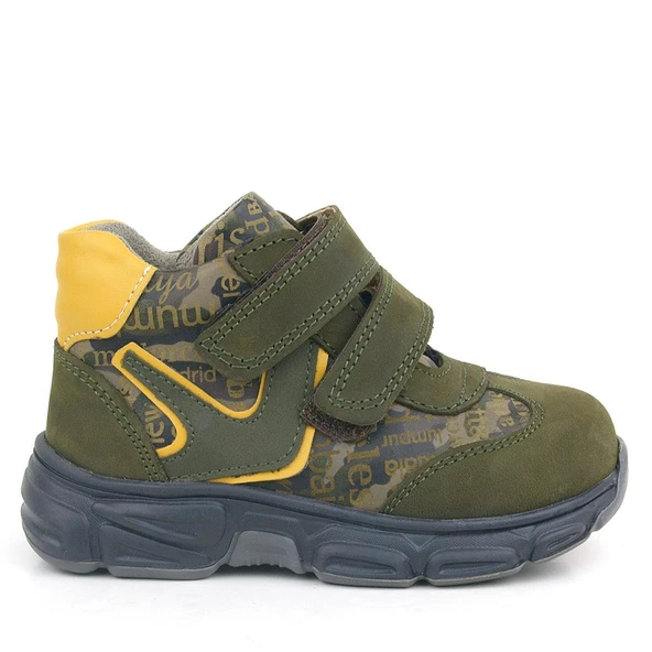 Rakerplus Hakiki Deri Haki Sarı Bebek Spor Bot Ayakkabı - 2