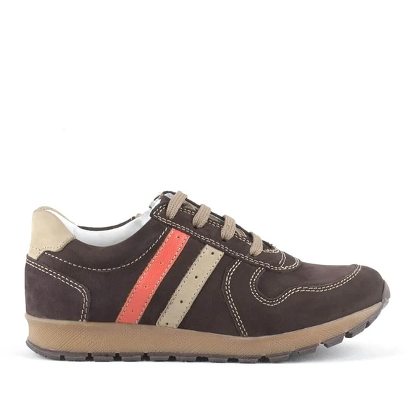 Rakerplus Hakiki Deri Kahverengi Erkek Çocuk Spor Ayakkabı - 2