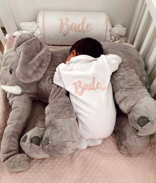 İsimli Hastane Çıkışı 3 lü Set Pudra Pembe - Resim 4