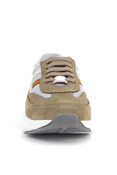 Rakerplus Hakiki Deri Anatomik Kum Rengi Bağcıklı Hafif Çocuk Spor Ayakkabı - 4