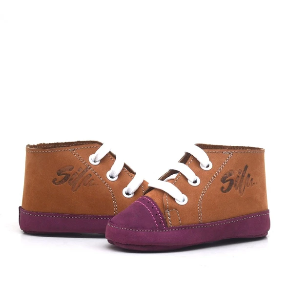 Silzz Hakiki Deri İlk Adım Ev Patik Bebek Ayakkabı 0-6 Ay - Resim 3