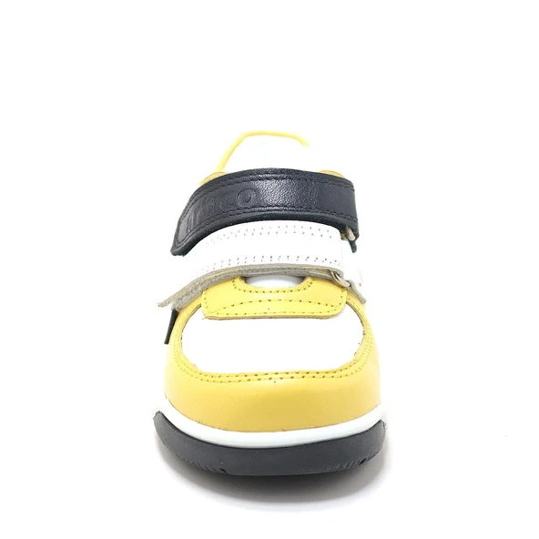 Artico Fonsis Hakiki Deri Sarı Cırtlı Bebek Spor Ayakkabı - 4