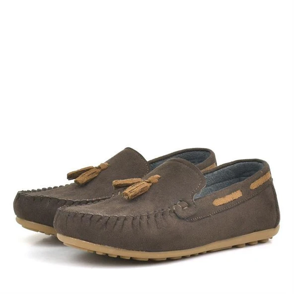 Rakerplus Kahverengi Erkek Çocuk Makosen Ayakkabı - Resim 9