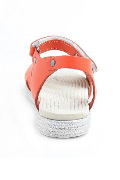 ARTİCO CARİNY HAKİKİ DERİ TURUNCU KIZ BEBEK ÇOCUK SANDALET - 4