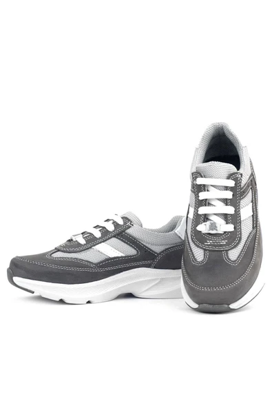 Rakerplus Hakiki Deri Anatomik Gri Bağcıklı Hafif Çocuk Spor Ayakkabı - 7