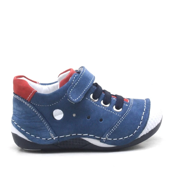 Hakiki Deri Cırtlı Lastikli Bebek Spor Ayakkabı Patik - 2