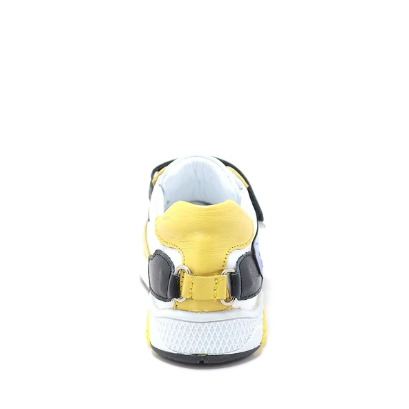 Artico Fonsis Hakiki Deri Sarı Cırtlı Bebek Spor Ayakkabı - 5