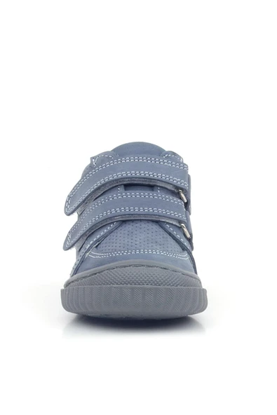 Rakerplus Raya Hakiki Deri Koyu Gri Cırtlı Erkek Bebek Bot - 2