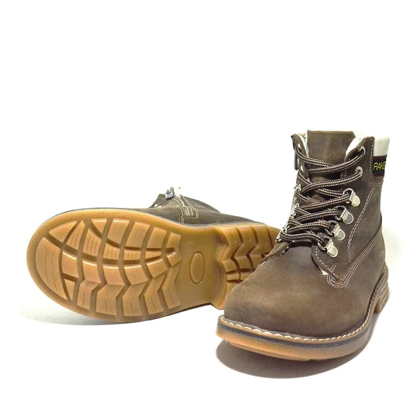 Rakerplus Hakiki Deri Kum Rengi Fermuarlı Kışlık Çocuk Bot - Resim 5