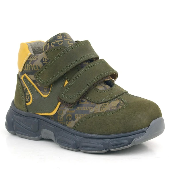 Rakerplus Hakiki Deri Haki Sarı Bebek Spor Bot Ayakkabı