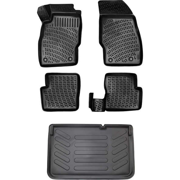 Opel Corsa D 3D Havuzlu Paspas 2007-2014 + Bagaj Havuzu