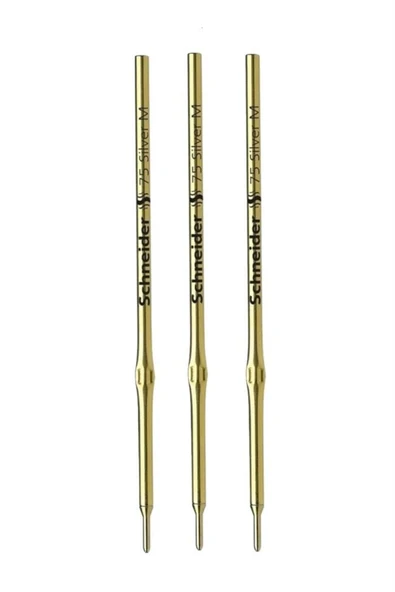 Gümüş Renk Deri Çizim Kalemi 3lü Paket