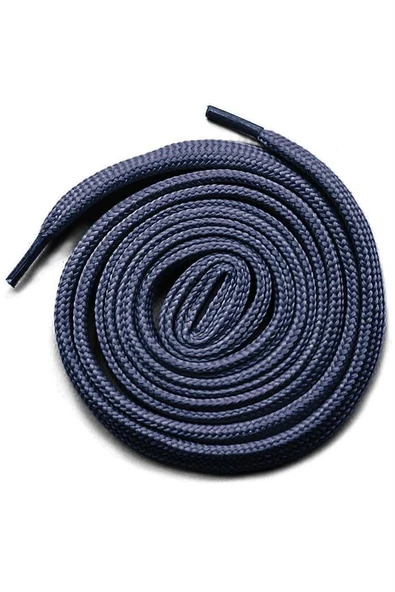 Mavi Gri 1 cm Kalınlığında 1 Çift Yassı Spor Ayakkabı Bağcığı - Resim 4