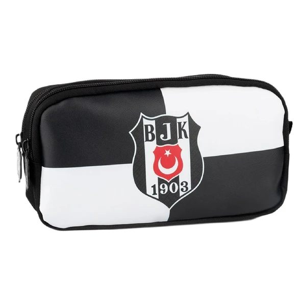 Beşiktaş 2 Bölmeli 1903 Logo Baskılı Suni Deri Kalemlik (25363) - 1
