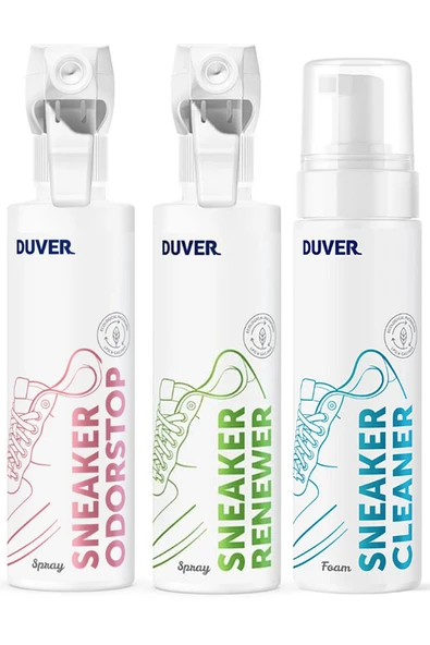 Duver 3'lü 200 ml Ayakkabı Temizlik, Bakım ve Koruma Seti