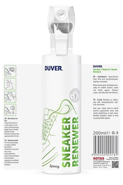 Duver 3'lü 200 ml Ayakkabı Temizlik, Bakım ve Koruma Seti - 7