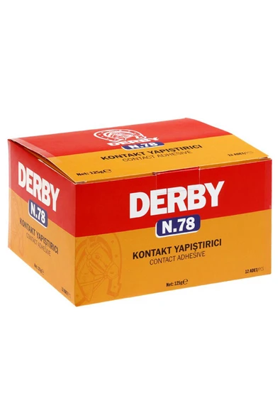 Derby N.78 Kontakt Tüp 125g Büyük Boy Deri Yapıştırıcı - 5