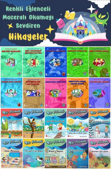 4.Sınıf Renkli Eğlenceli Maceralı Okumayı Sevdiren Hikayeler 2 (20 Kitap) ürün görseli 1
