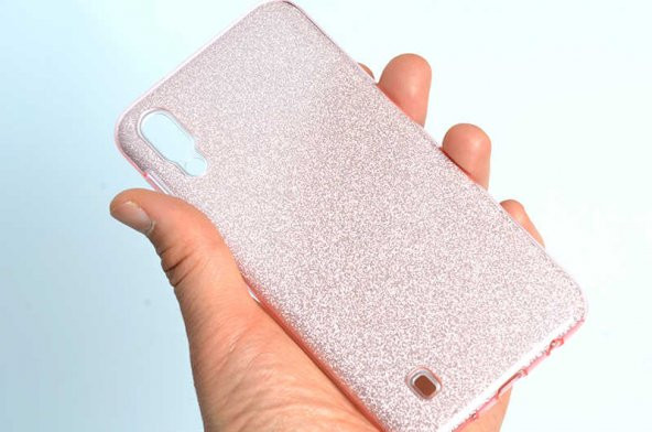 Galaxy M10 Kılıf Zore Shining Simli Silikon Kılıf - 10