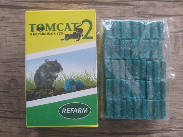 TOMCAT2 Blok 225gr Fare Yemi Zehiri 15adetX15GR= 225 GR.