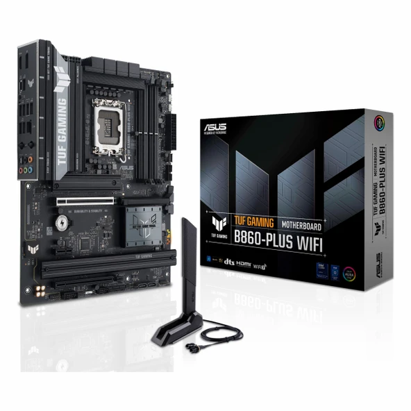 Asus TUF Gaming B860-Plus WiFi DDR5 (8666MHz)OC M.2 HDMI/DP/USB-C PCIe 5.0 1851P ATX Anakart ürün görseli 1