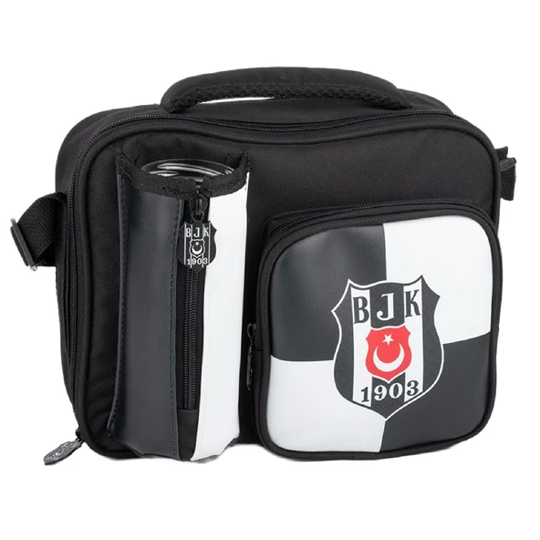 Beşiktaş 2 Bölmeli 1903 Logo Baskılı Suni Deri Beslenme Çantası (25362) ürün görseli