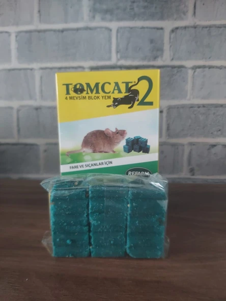 TOMCAT2 Blok Fare Yemi  15 GRX6adet 90GR  Zehiri İlacı - 2
