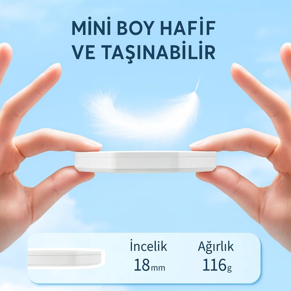 QASUL Katlanabilir Kağıt Lamba Sıcak Işık, Kademesiz Kısılabilir Dokunmatik Gece Lambası, Ev Ofis - 6