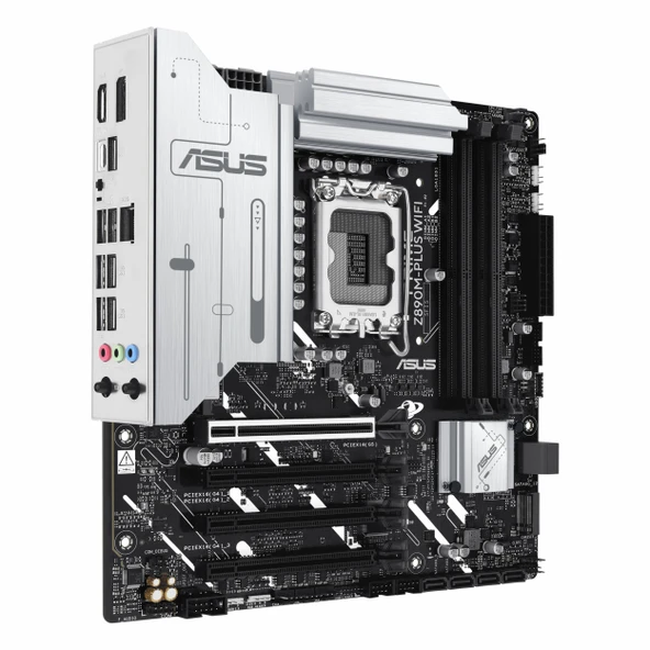 Asus Prime Z890M-Plus WiFi DDR5 (8666MHz)OC M.2 HDMI/DP/USB-C PCIe 5.0 1851P mATX Anakart - Resim 3