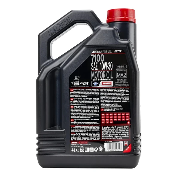 Motul 7100 4T 10W30 4 Lt Motosiklet Yağı - Resim 3