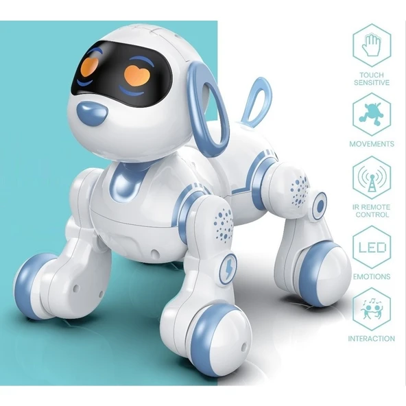 Uzaktan Kumandalı İnteraktif Şarjlı Akıllı Robot Köpek Fonksiyonlu Köpek - 1