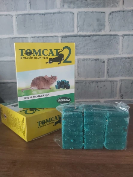 TOMCAT2 Blok Fare Yemi  15 GRX6adet 90GR  Zehiri İlacı