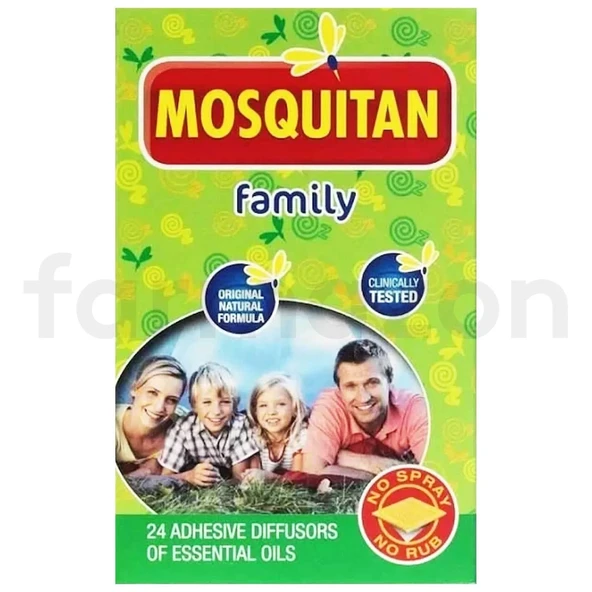 Mosquitan Family 24 Adhesive Diffusors Of Essentials Oil ürün görseli