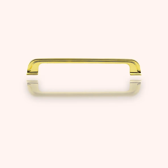 Mobilya Kulbu (10 Adet) Mutfak Dolabı Çekmece Dolap Kapak Kulpu Düz 160 Mm Gold Altın Metal Kulpları - Resim 4