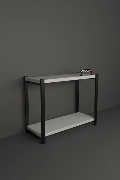 PORTA 2 Raflı Tezgah Üstü Organizer Baharatlık Raf Çok Amaçlı Raf Beyaz - Resim 6