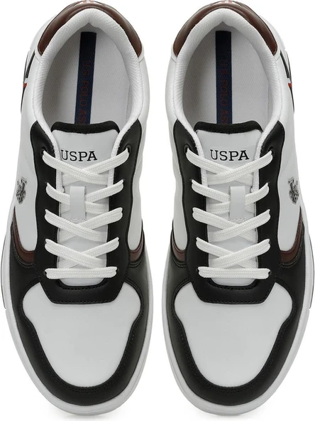 U.S.POLO ASSN ANDREI 5PR BEYAZ BORDO CASUAL ANATOMİK SPOR AYAKKABISI - Resim 6