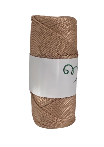 Makrome İpi 3mm Polyester Açık Karamel ürün görseli