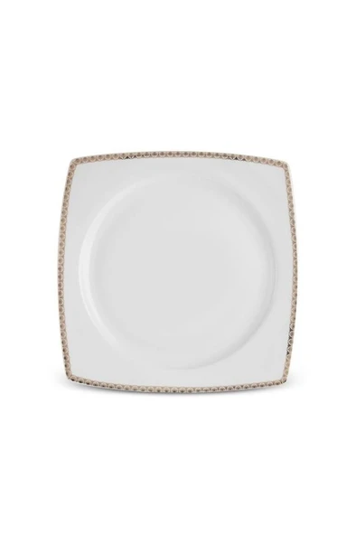Square Bone Mindy 53 Parça 12 Kişilik Yemek Takımı Gold - 6