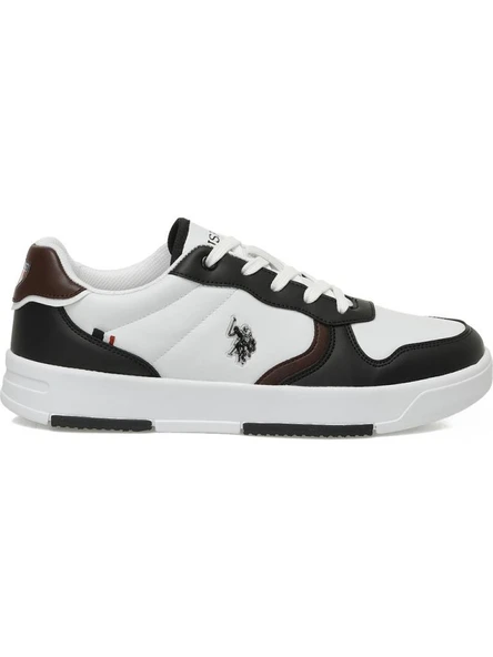 U.S.POLO ASSN ANDREI 5PR BEYAZ BORDO CASUAL ANATOMİK SPOR AYAKKABISI - Resim 3