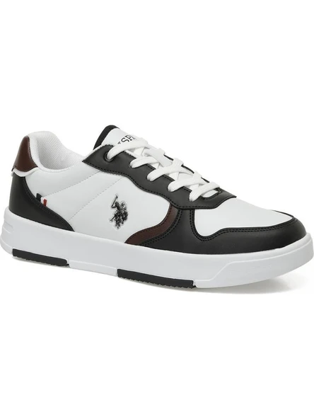 U.S.POLO ASSN ANDREI 5PR BEYAZ BORDO CASUAL ANATOMİK SPOR AYAKKABISI - Resim 2