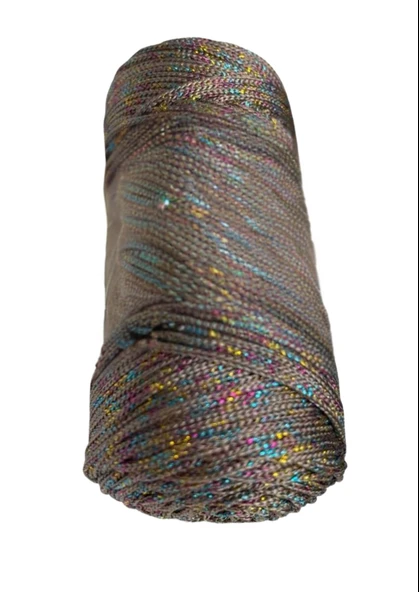 Makrome İpi 3mm  Polyester Vizon Simli ürün görseli