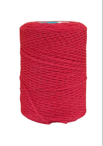 Pamuk Makrome 2 mm Kırmızı ürün görseli