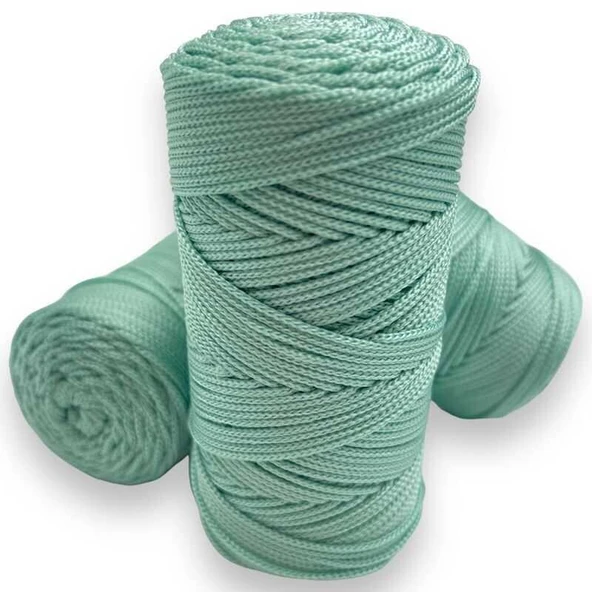 Makrome İpi 3mm Polyester Mint ürün görseli
